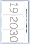 19 20 30 number mats for playdough