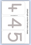 4 and 5 number mat for playdough