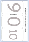 9 0 10 number mat for playdough