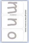 m n o letter mat for playdough