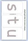 s t u letter mat for playdough