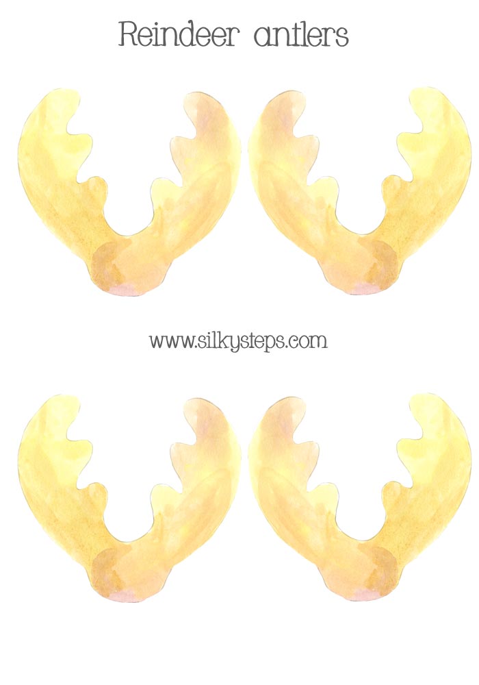 Reindeer antler printable for role play dough activities
