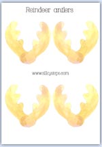 Reindeer antler role play printables