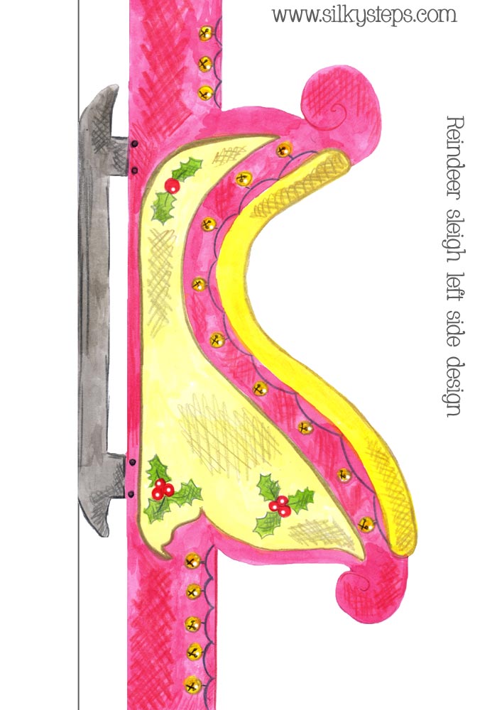 Side 2 of the playdough reindeer sleigh illustration