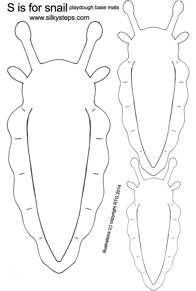 Snail playdough printables