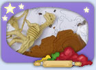 Skeleton bones playdough activity
