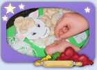Woolly playdough sheep