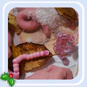 Earthworm playdough activity for role play and learning about hibernation