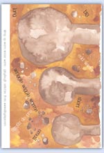 three worm holes playdough sheet