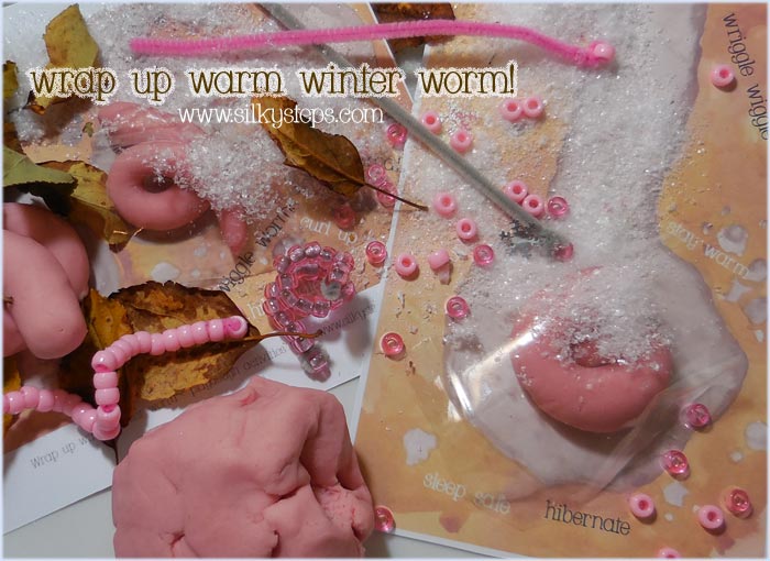 A worm playdough activity to explore life and hibernation