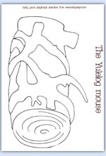 Yulelog outline template