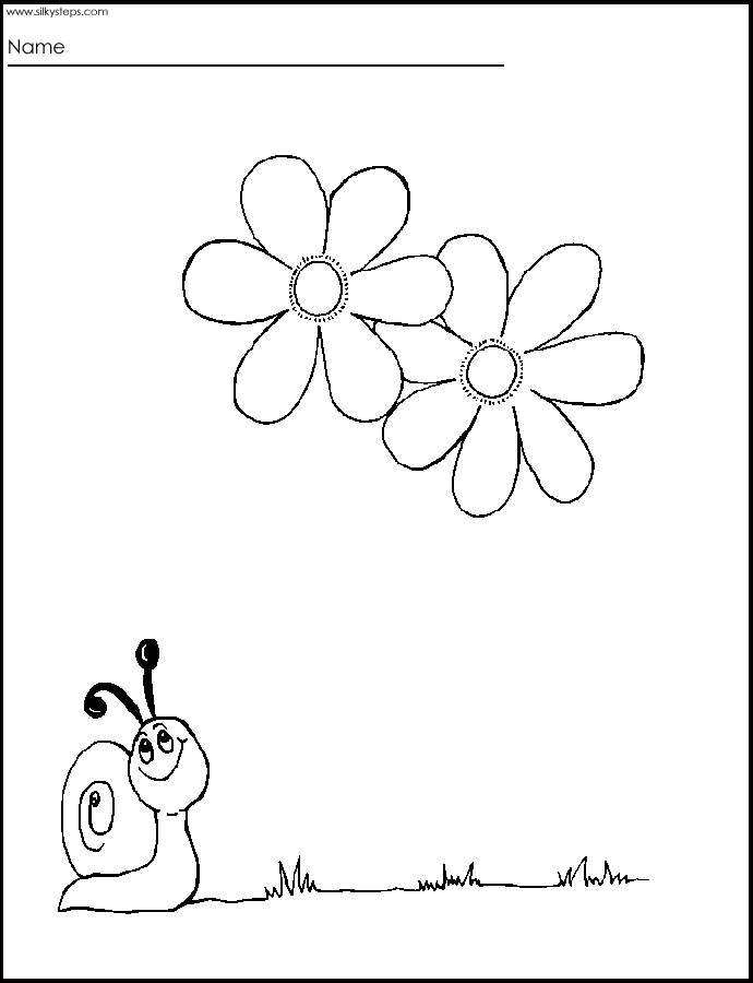 Flower stalk activity sheet