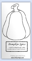 Click to open outline pumpkin spice label in a new window..