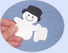 Assemble the snowperson ..