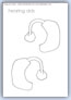 Hearing aid outline template - things we wear