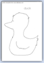 Duck outline template