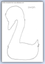 Swan outline template