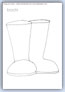 Boots outline template - things we wear