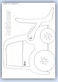 Bulldozer earth mover machine line drawing outline template