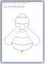 Bumble bee outline template