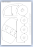 Cement mixer lorry outline template drawing