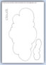 Clouds outline template