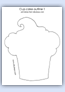Cupcake outline swirly top