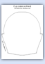 Fairy cake outline template - dome rise top