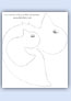 duck and duckling outline