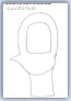 Dupatta hijab outline template - things we wear