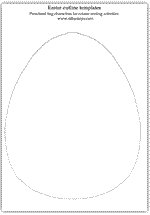 Click to view the full sized Easter egg outline template