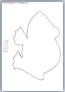 Frog hibernation outline template