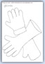 Glove outline templates - things we wear