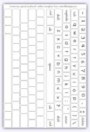 Qwery keyboard lowercase letter printable