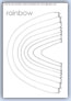 Rainbow outline template