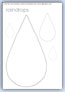 Raindrop outline template