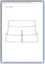 Shorts outline template - things we wear