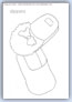 Slippers outline template - things we wear
