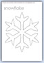 Snowflake outline template