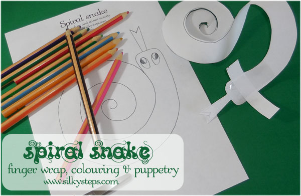 Spiral snail craft outline template
