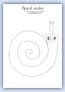 spiral snake outlien template