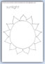 Sunlight outline template
