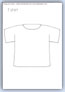 T shirt outline template - things we wear