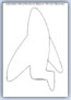Aeroplane outline template