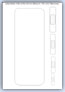 Bandaid plaster line drawn outline template - first aid