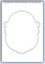 face outline template - line drawn head