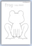 Frog lifecycle outline template