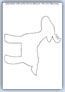 Caribou reindeer outline template