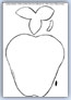 Strawberry template outline