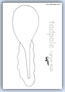 Tadpole outline template